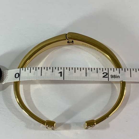 Kate Spade Open Cuff Goldtone Rhinestone Bangle - Picture 5 of 6